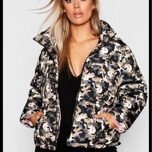 Camo Puffer Jacket